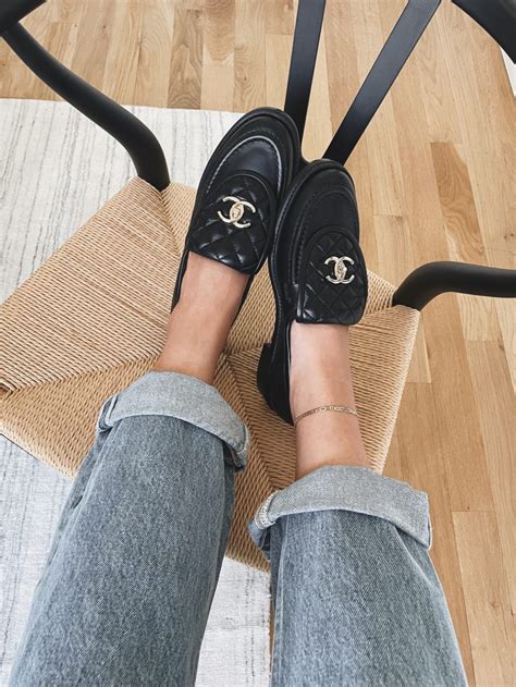 chanel quilted flap loafers|Chanel moccasin loafer.